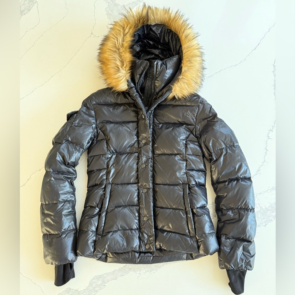 S13 down jacket, detachable hood,black, small